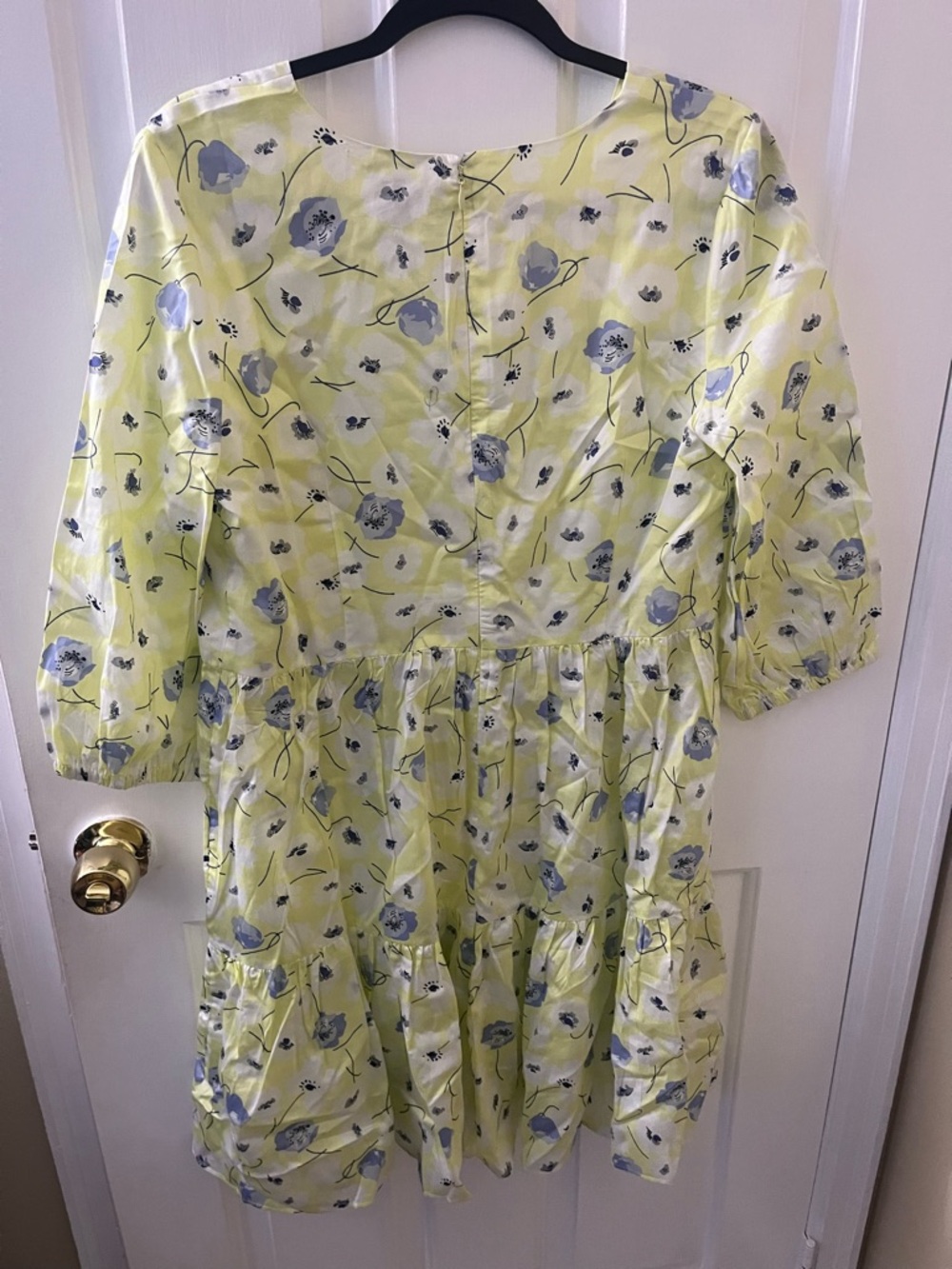 Ann Taylor Yellow Floral V-Neck Dress Size 10 NEW - Picture 5 of 8